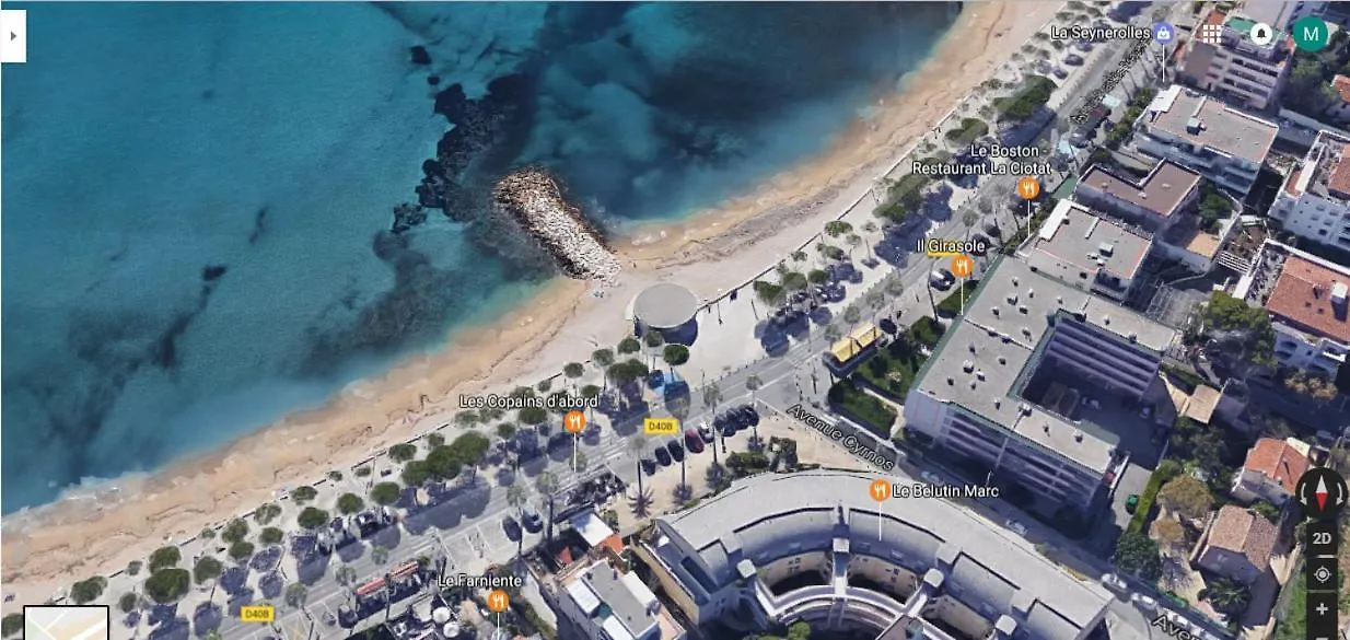 Blue Summer Vibes Appartement For 4P, Ac, Terrace, Parking, Beach At 50M, Spa Access -6 La Ciotat 0*,